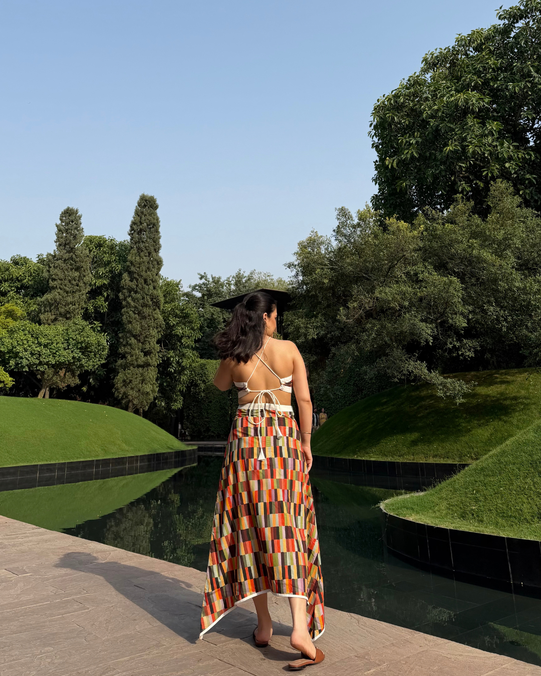 AALEYAH DRESS IN CAMINO PRINT