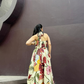 SELVARA DRESS IN SOL GARDEN PRINT (SANDSTONE)