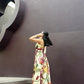 SELVARA DRESS IN SOL GARDEN PRINT (SANDSTONE)