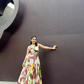SELVARA DRESS IN SOL GARDEN PRINT (SANDSTONE)