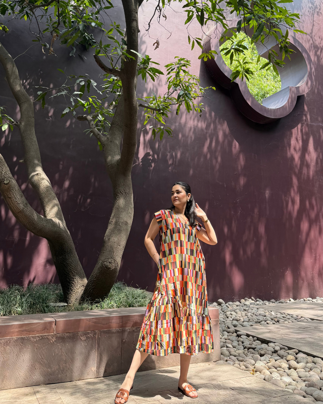 RAYA DRESS IN CAMINO PRINT