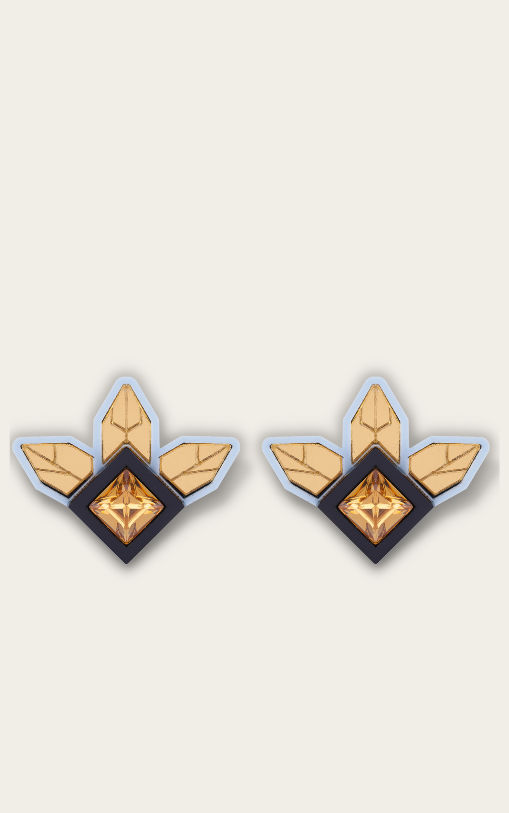 TRILLIUM STUDS IN BABY BLUE