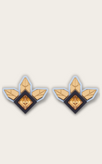 TRILLIUM STUDS IN BABY BLUE