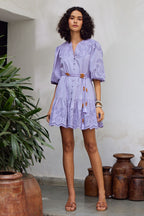 Clarkia Lilac Mini Dress