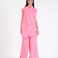 BLUSH PINK FRENCH WRAP LINEN COORD SET