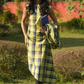 Checked Asymmetric Dress