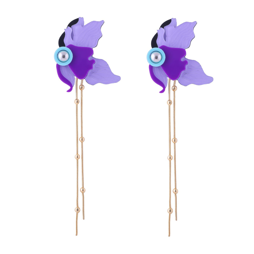 THE PURPLE ORCHID EARRINGS