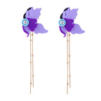 THE PURPLE ORCHID EARRINGS