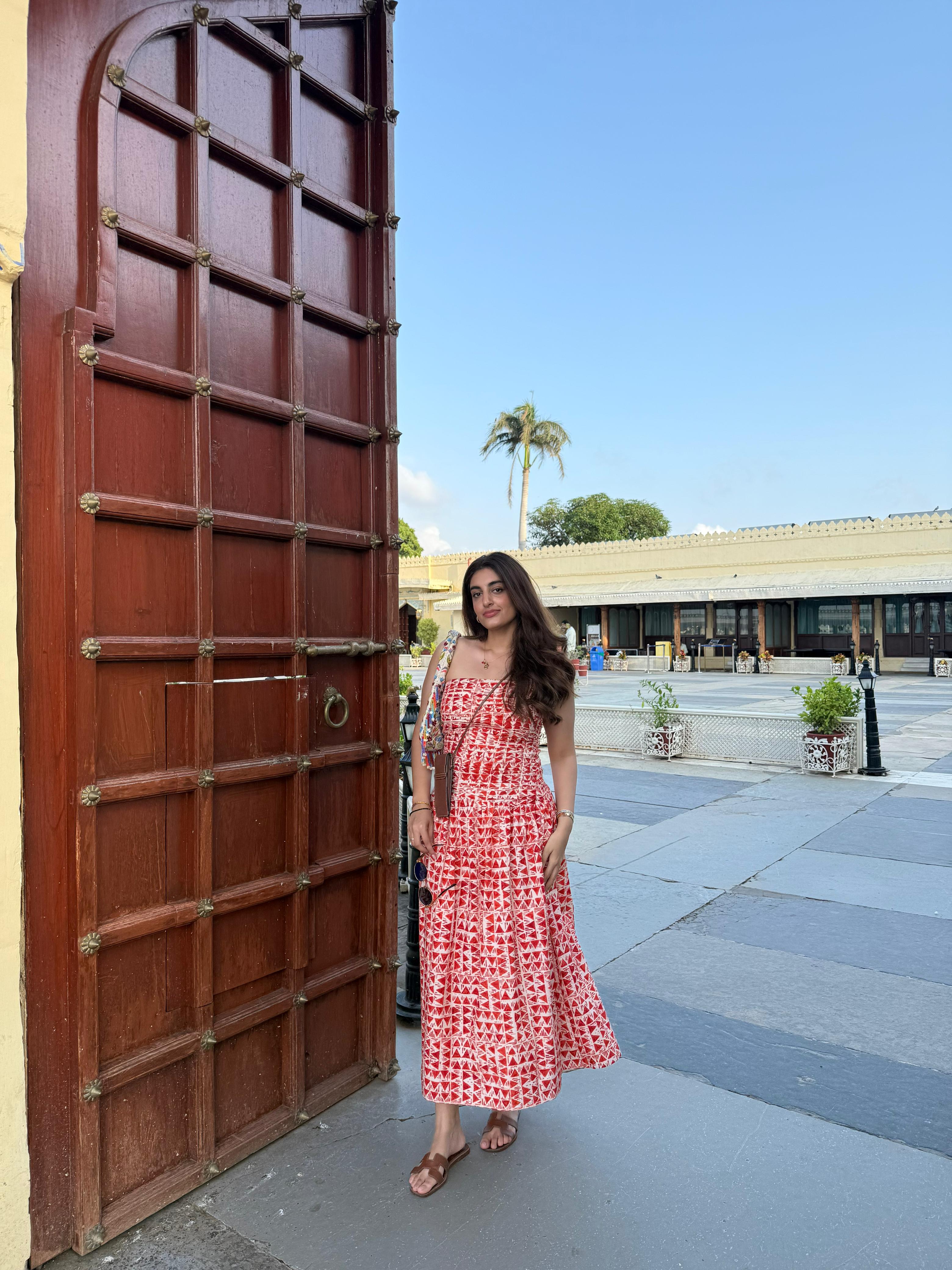 Sukhmani Bedi in Amalfi Midi Dress