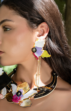 THE WHITE ORCHID EARRINGS