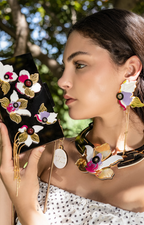 THE WHITE ORCHID EARRINGS