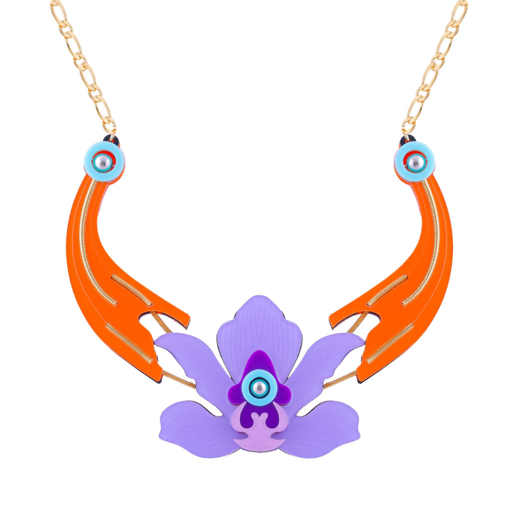 THE PURPLE ORCHID NECKLACE