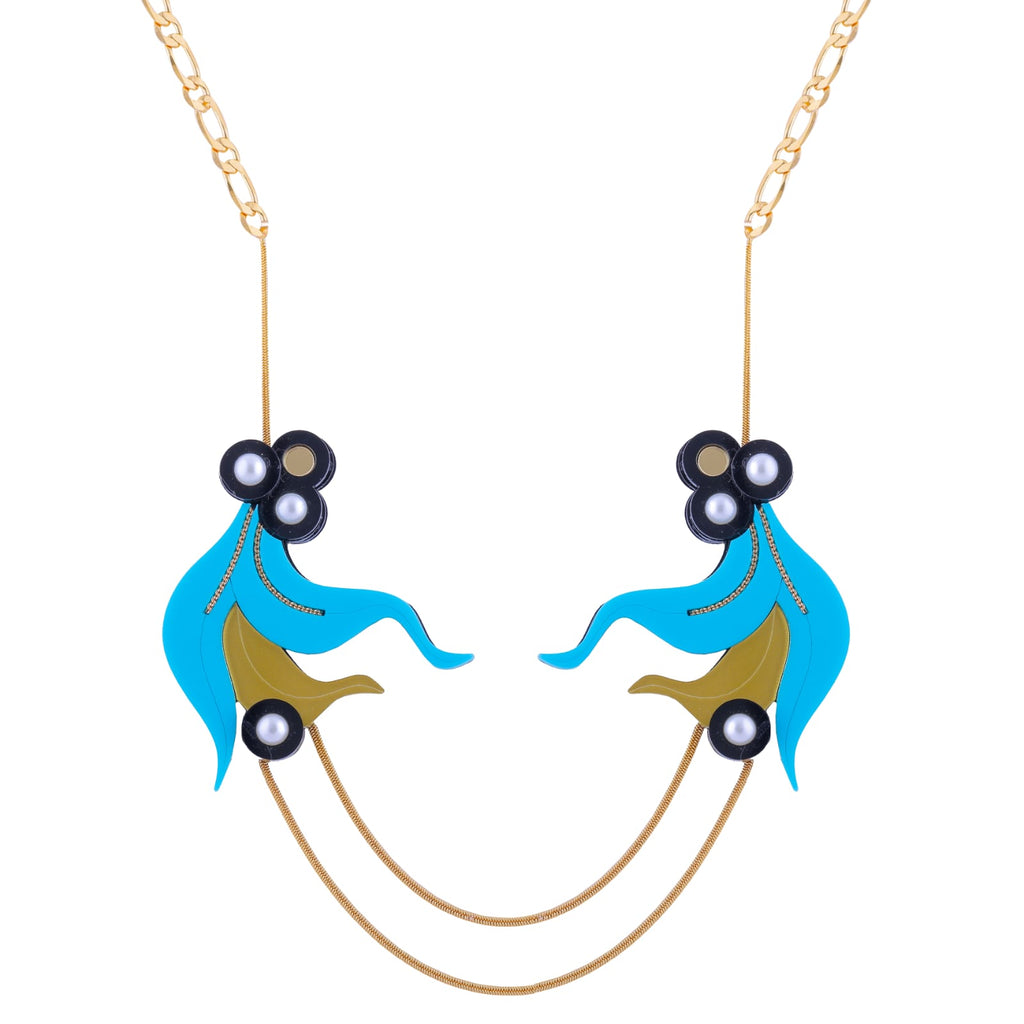 THE BLUE PEONY NECKLACE