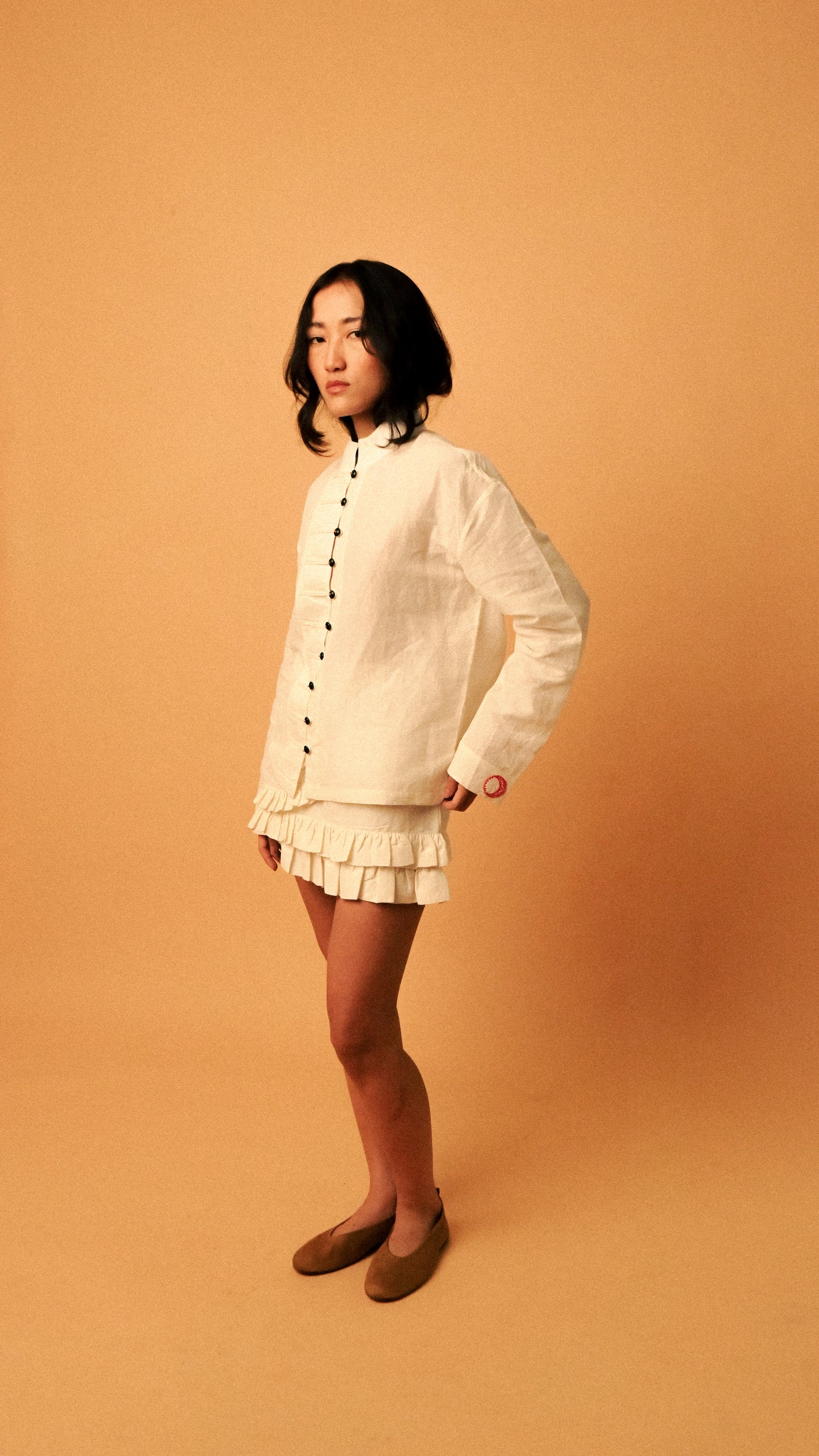 Cigar Blouse & Ancient Spiral Skirt Set