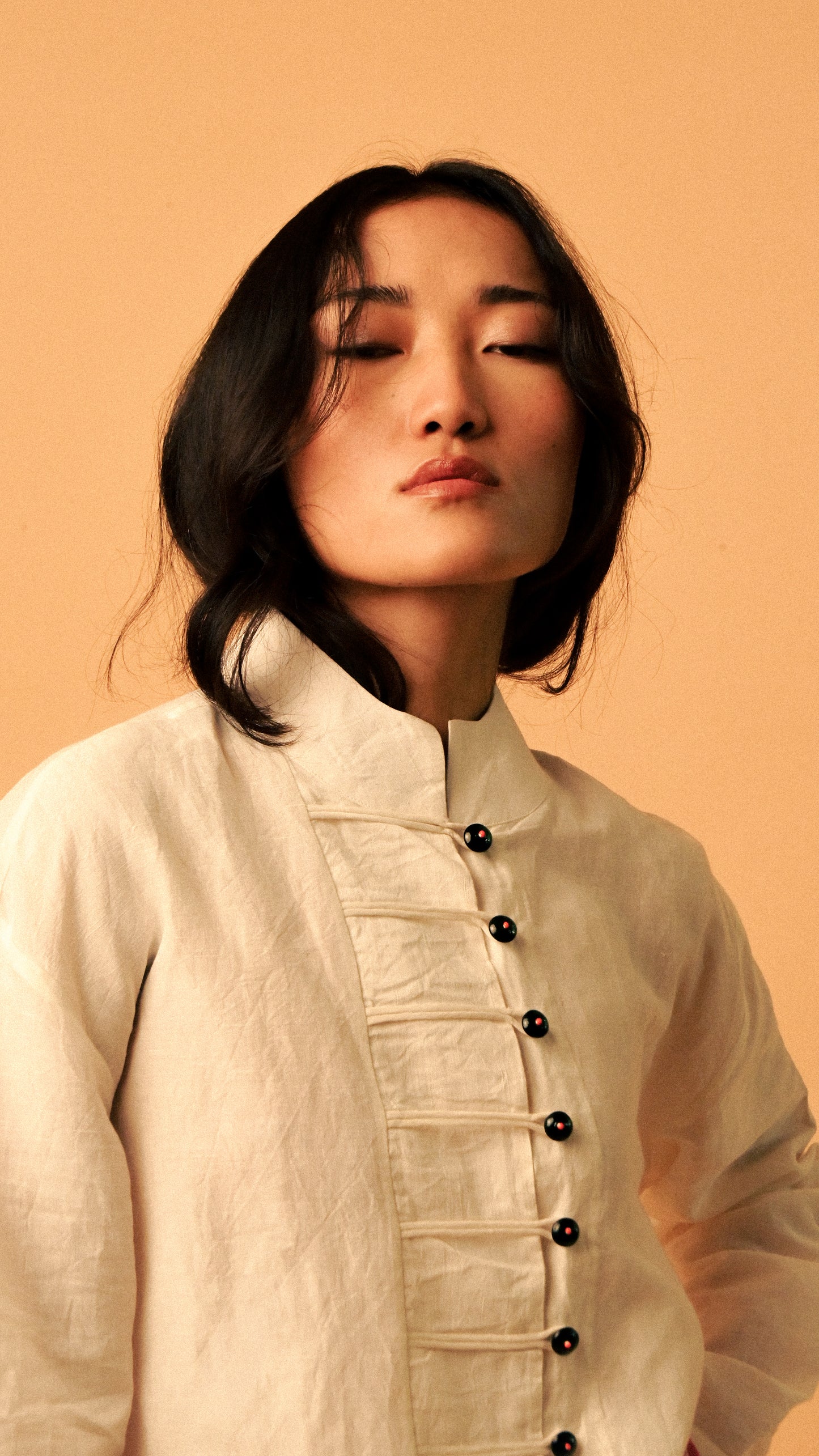 Cigar Blouse in 'Handloom Cotton Linen'