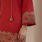 Berry Red Kaftan Dress - Calling June India