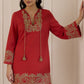 Berry Red Kaftan Dress - Calling June India