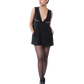 Dot Dress With Pants - Black