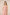 Woman wearing a pink strapless dress against a beige background Calling June