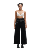 BLEACHED JEANS - BLACK