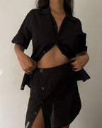 Breezy Shirt and Skirt Set