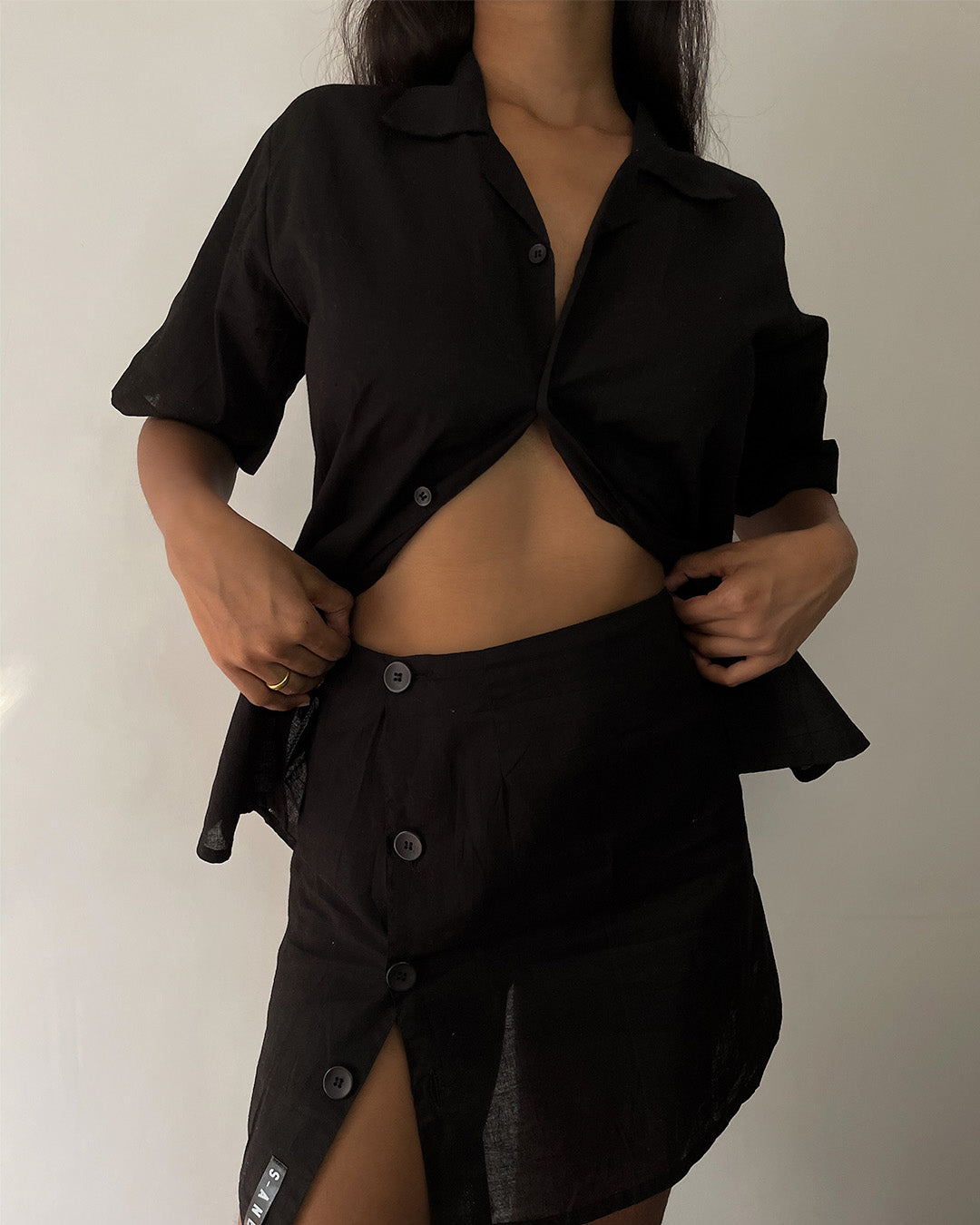 Breezy Shirt and Skirt Set