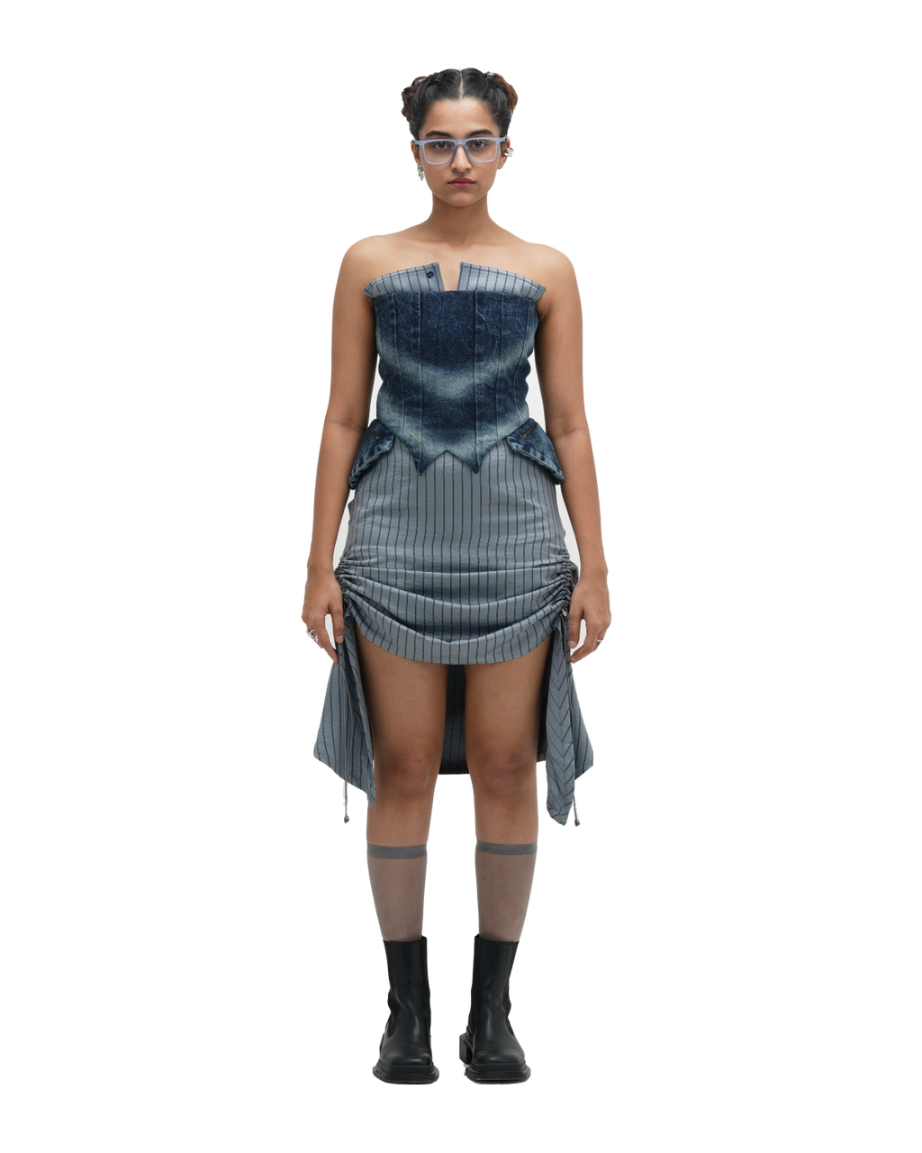 CORSPLIT CORSET - BLUE