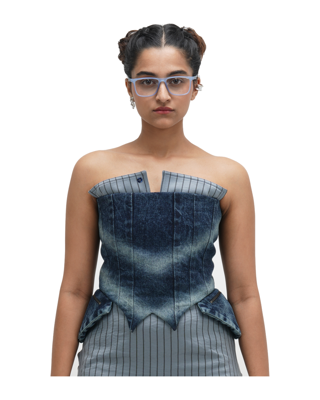 CORSPLIT CORSET - BLUE