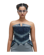 CORSPLIT CORSET - BLUE