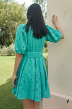 Dahlia Teal Dress - Calling June India