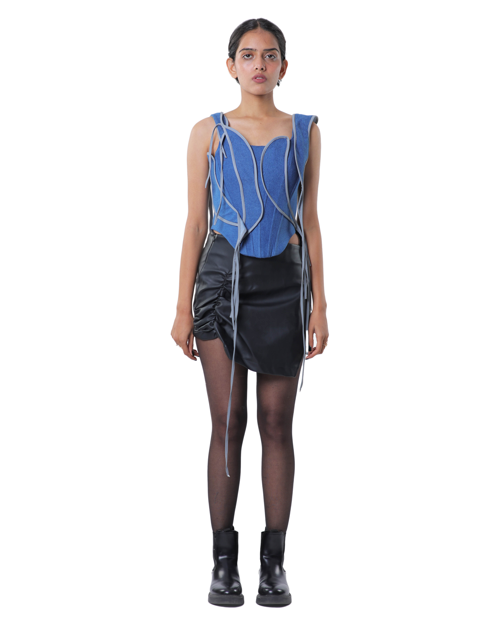 Fl-Whip Corset - Dark Blue