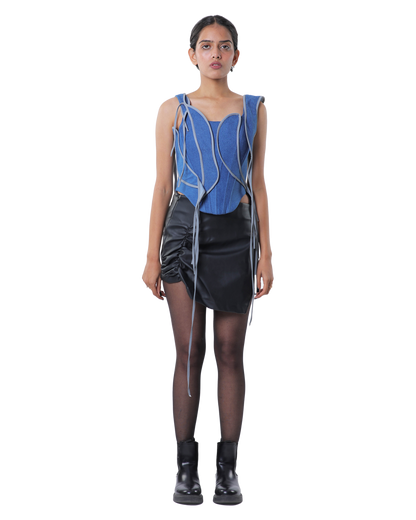 Fl-Whip Corset - Dark Blue