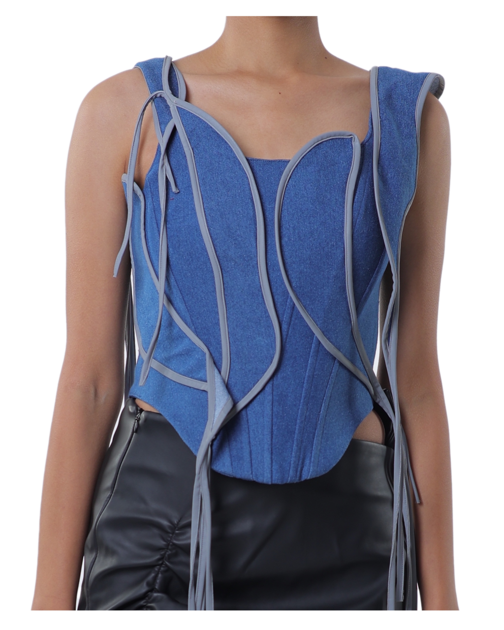 Fl-Whip Corset - Dark Blue