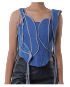 Fl-Whip Corset - Dark Blue