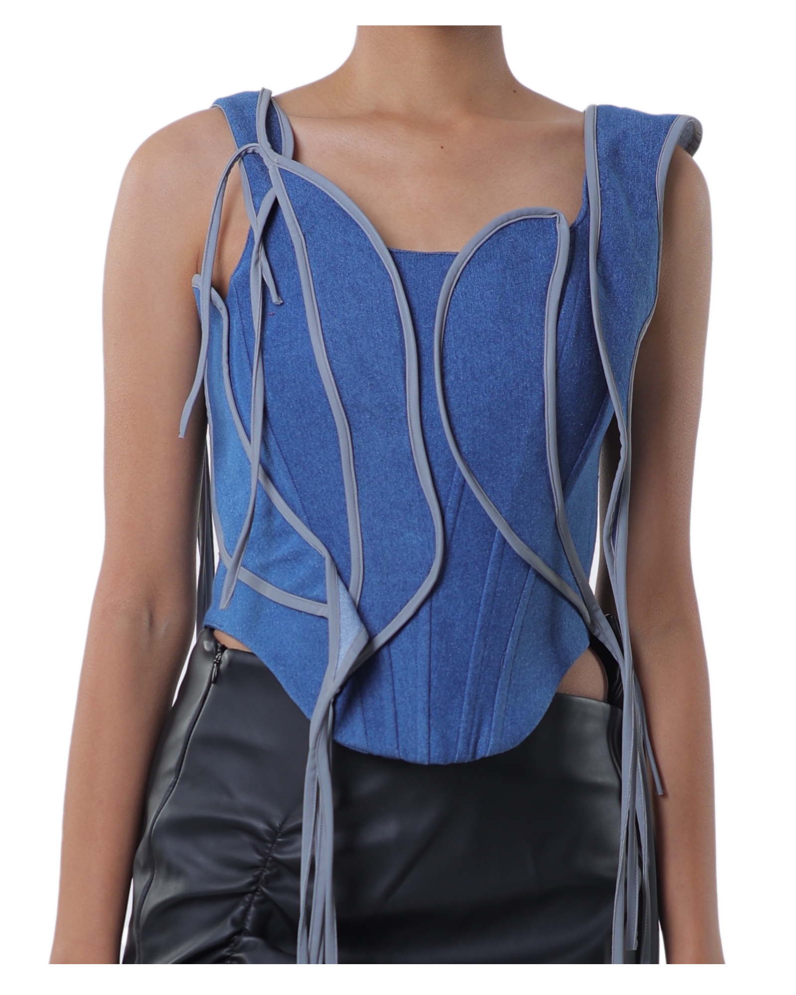 Fl-Whip Corset - Dark Blue