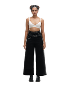 BLEACHED JEANS - BLACK