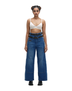 BLEACHED JEANS - BLUE