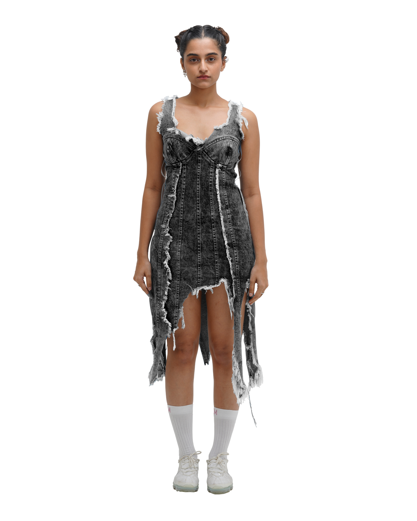 FRAY DAY DRESS - BLACK