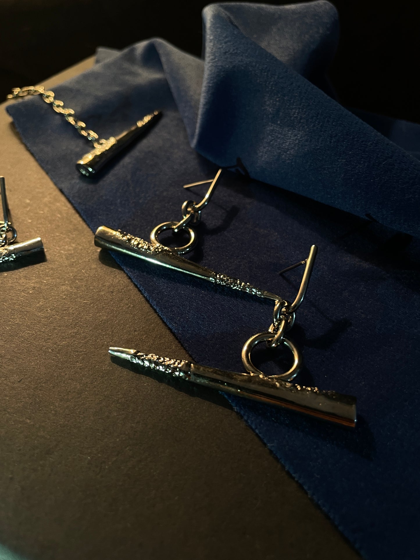 SENSHII LINK EARRINGS Platinum
