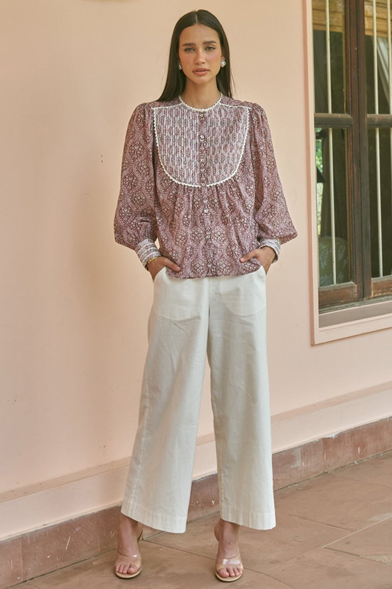 Ivy Red Co-ord Set - Calling June India