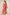 Woman wearing a red dress with white embroidery on a beige background Calling June
