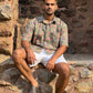 Hand Block Printed 100% Cotton Shirt - Mughal Vines