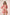 Woman wearing a pink patterned dress against a plain background Calling June
