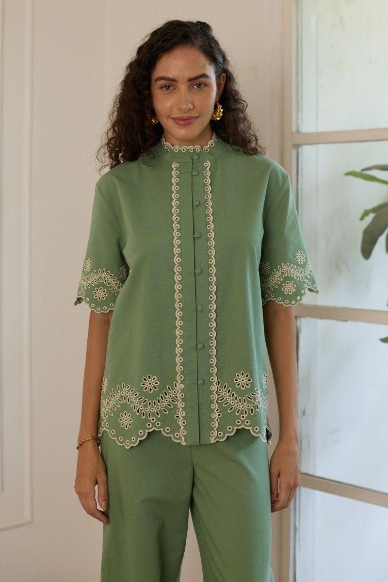 Olive Co-ord Set - Calling June India