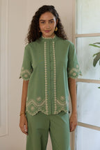 Olive Co-ord Set - Calling June India