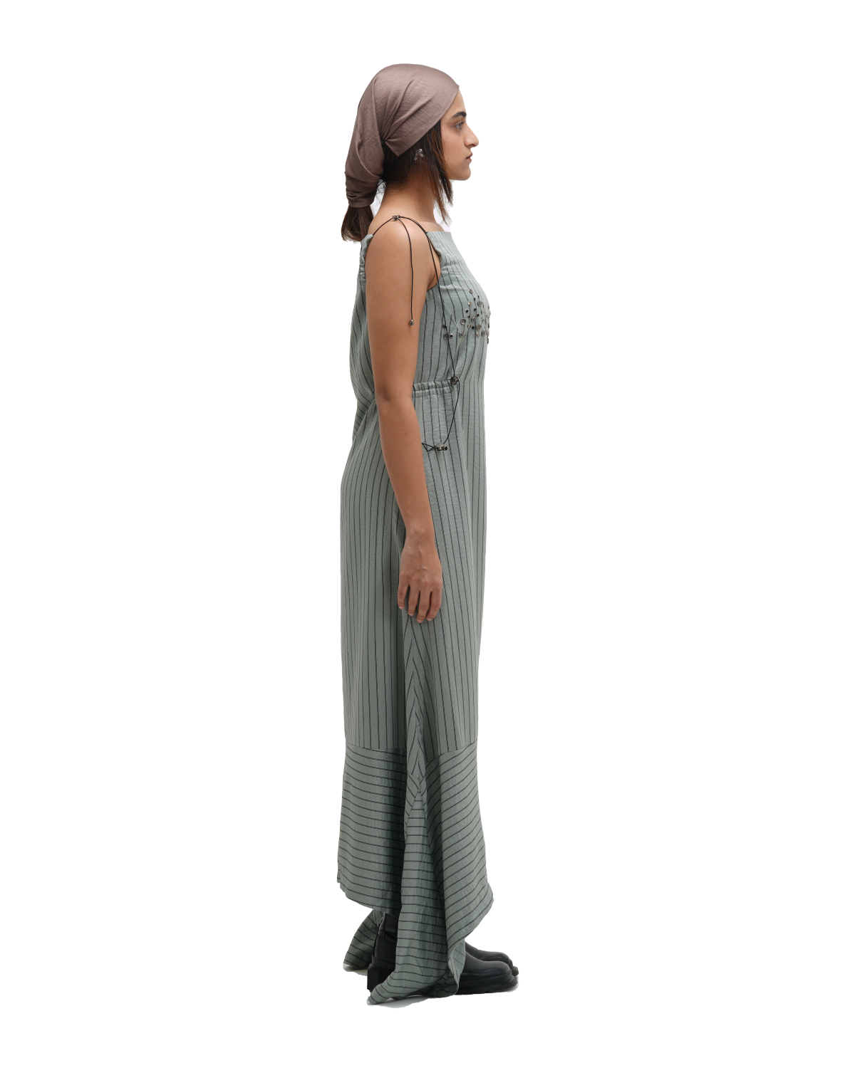 RUCH HOUR DRESS - SAGE GREEN