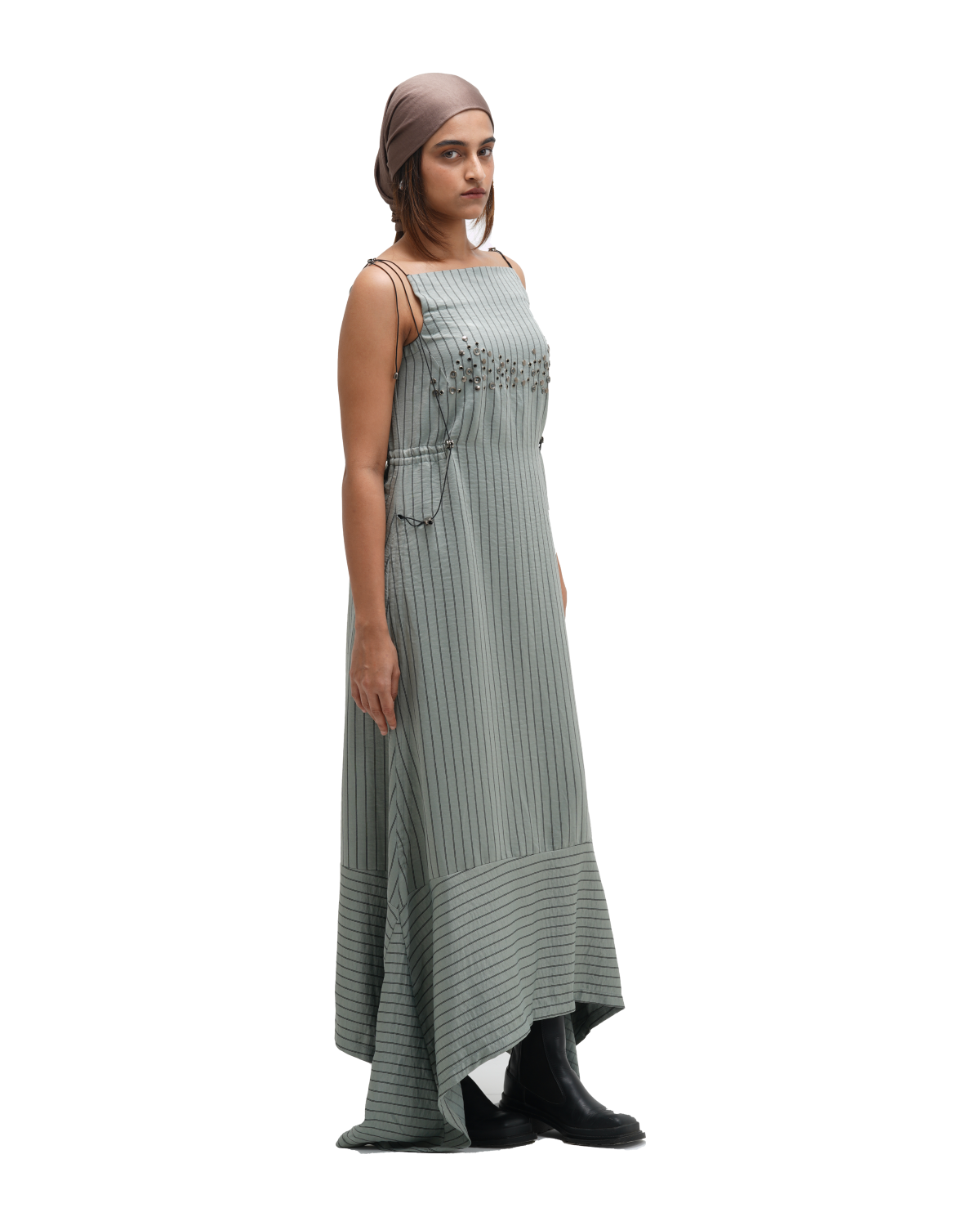 RUCH HOUR DRESS - SAGE GREEN