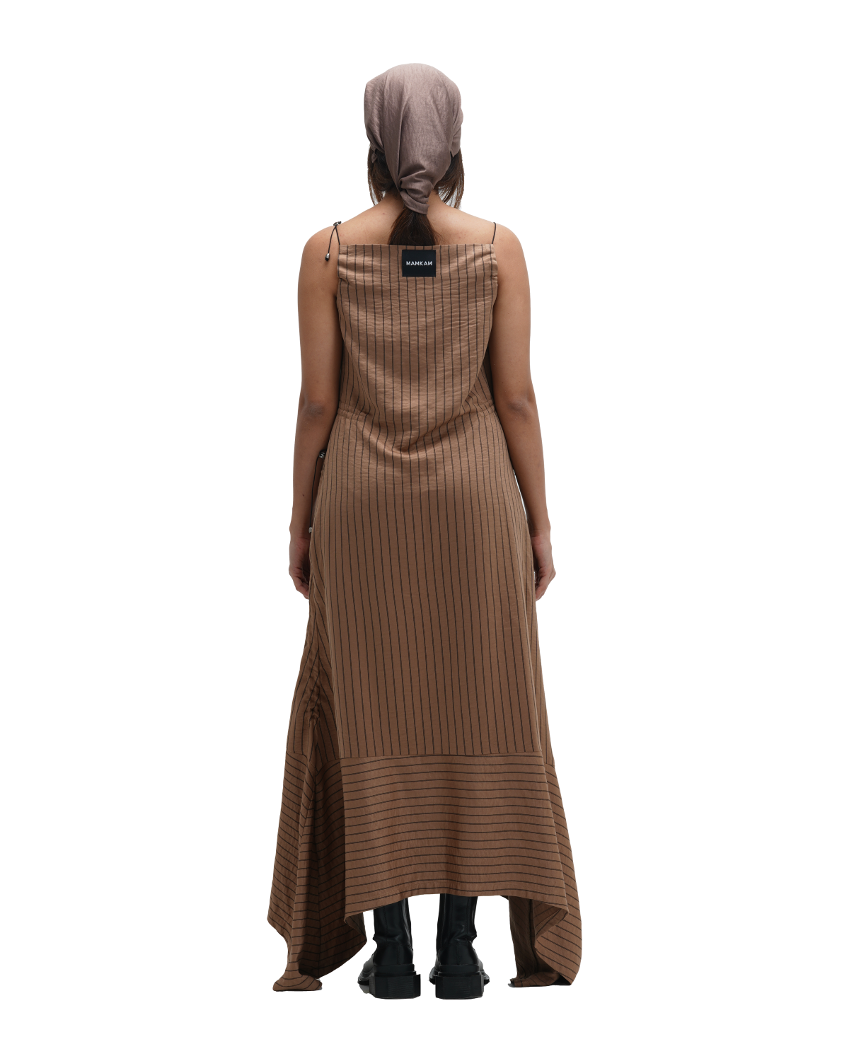 RUCH HOUR DRESS - BROWN