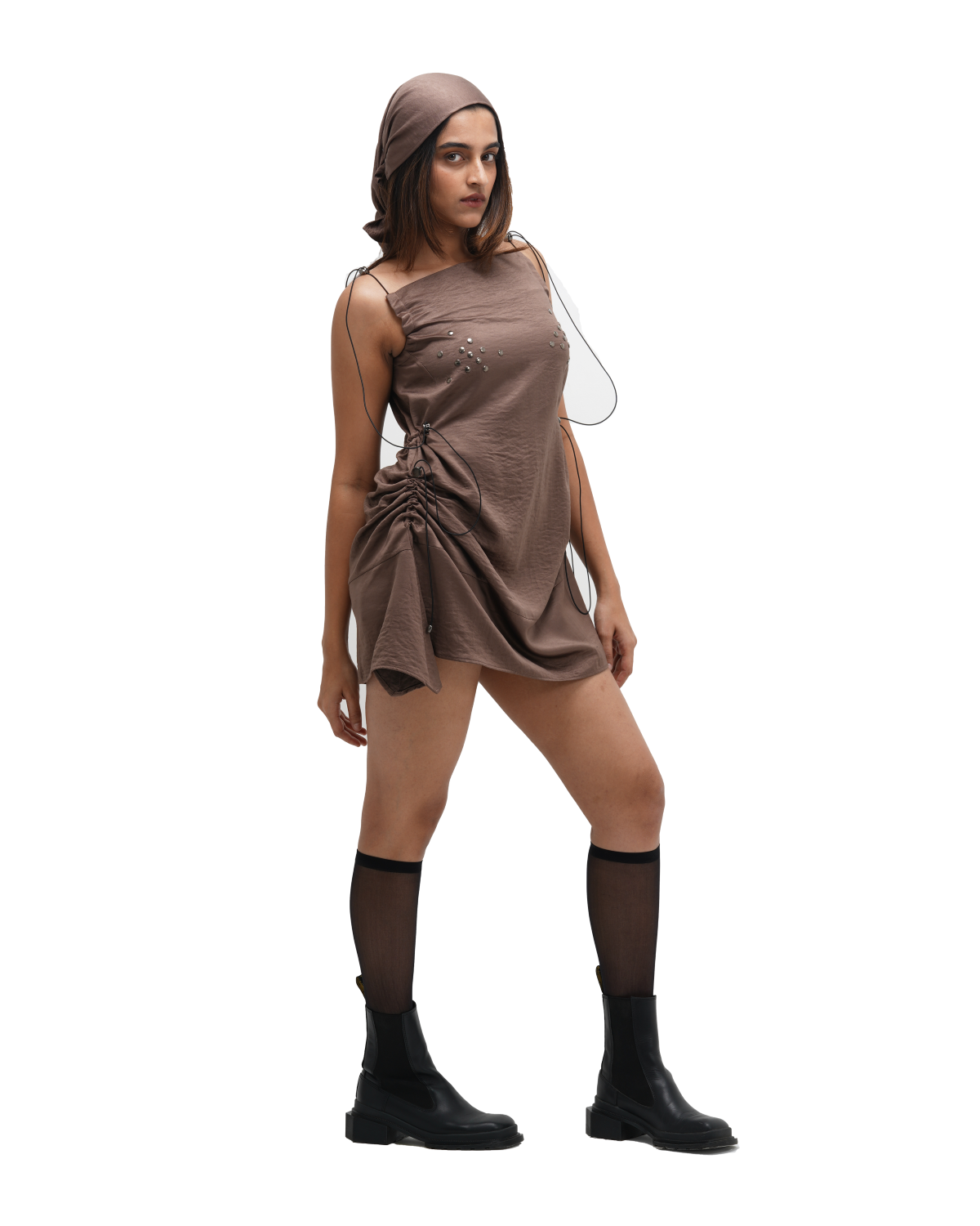 RUCH HOUR MINI DRESS