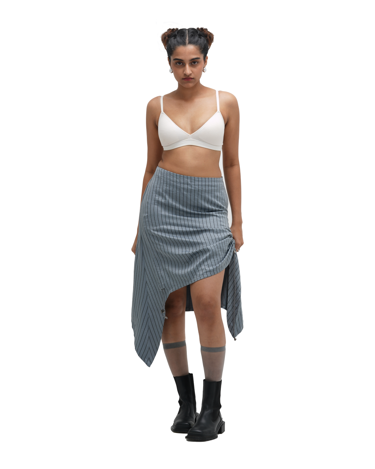 RUCH HOUR SKIRT - BLUE